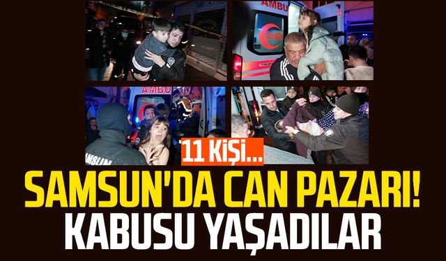 Samsun'da can pazarı! 11 kişi kurtarıldı