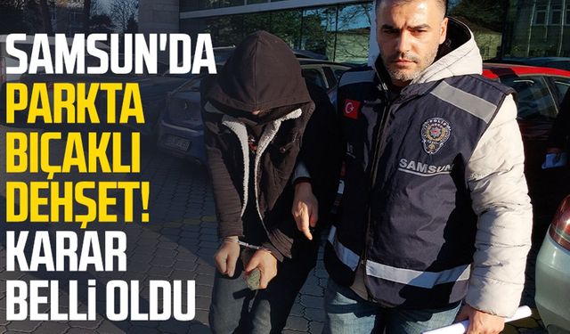 Samsun'da parkta bıçaklı dehşet! Karar belli oldu