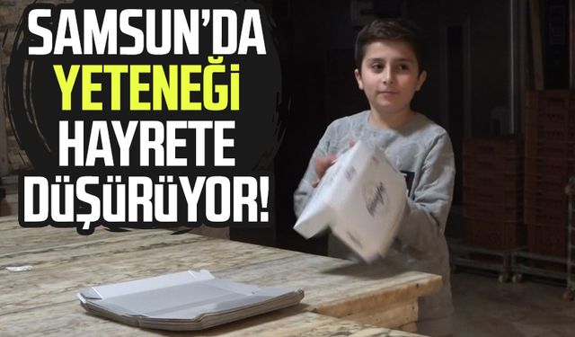 Samsun'da Çınar Çıldır'ın yeteneği hayrete düşürüyor!