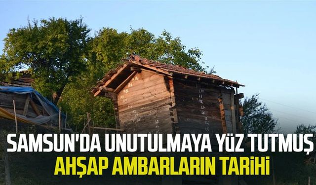 Samsun'da unutulmaya yüz tutmuş ahşap ambarların tarihi!