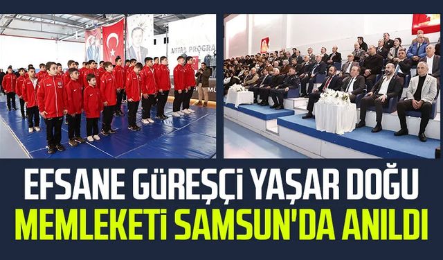 Efsane güreşçi Yaşar Doğu memleketi Samsun'da anıldı