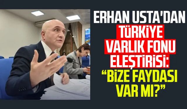 Erhan Usta'dan Türkiye Varlık Fonu eleştirisi: "Bize faydası var mı?"