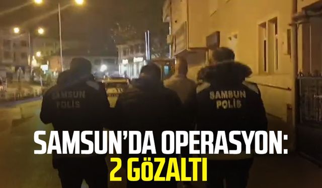 Samsun Vezirköprü'de operasyon: 2 gözaltı