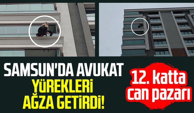 Samsun'da avukat intihara kalkıştı! Yürekler ağza geldi