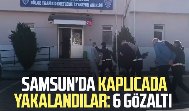 Samsun'da kaplıcada yakalandılar: 6 gözaltı