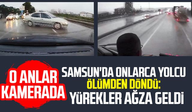 Samsun'da onlarca yolcu ölümden döndü: Yürekler ağza geldi