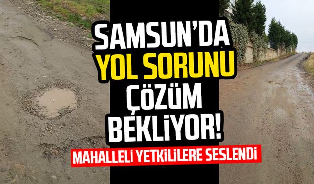 Samsun Kazım Karabekir Mahallesi'nde yol sorunu çözüm bekliyor!