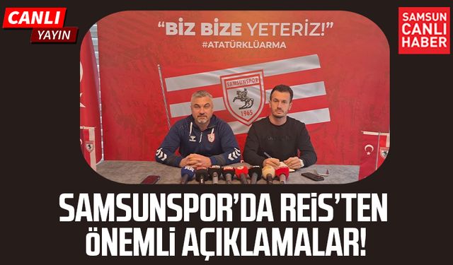 Samsunspor Teknik Direktörü Thomas Reis açıklamalarda bulunuyor