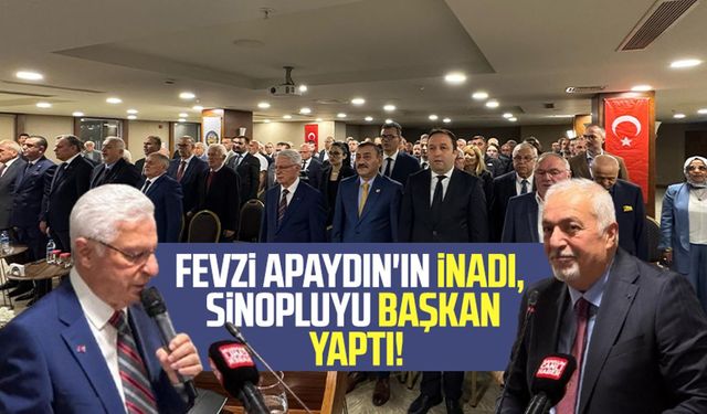Fevzi Apaydın'ın inadı, Sinoplu Cemal Gürsel Öz'ü başkan yaptı!