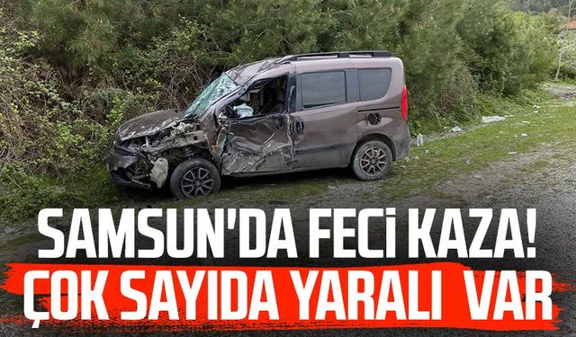 Samsun Vezirköprü'de feci kaza! Çok sayıda yaralı var