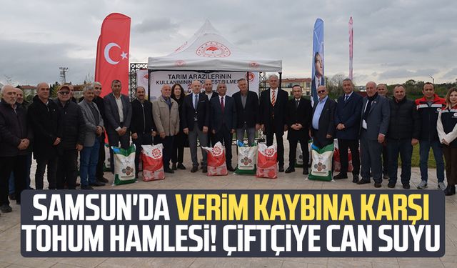 Samsun'da verim kaybına karşı tohum hamlesi! Çiftçiye can suyu