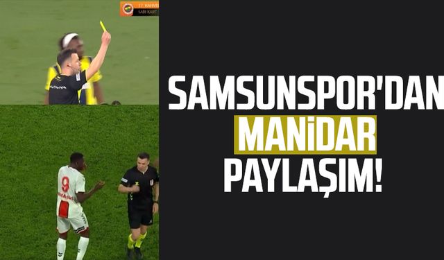 Samsunspor'dan derbinin ardından manidar paylaşım!