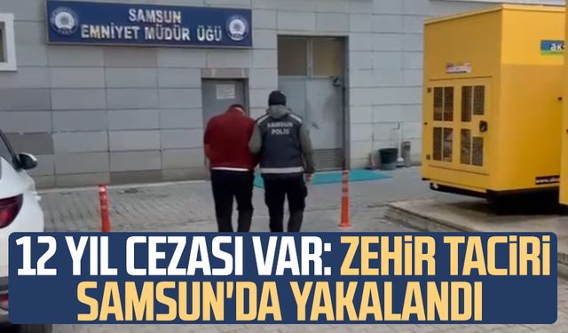 12 yıl cezası var: Zehir taciri Samsun'da yakalandı