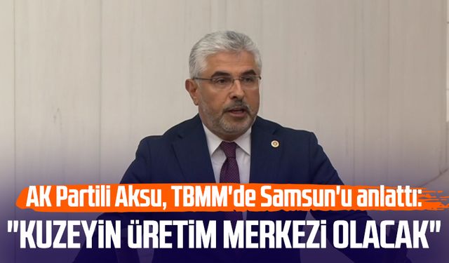 AK Partili Ersan Aksu, TBMM'de Samsun'u anlattı: "Kuzeyin üretim merkezi olacak"