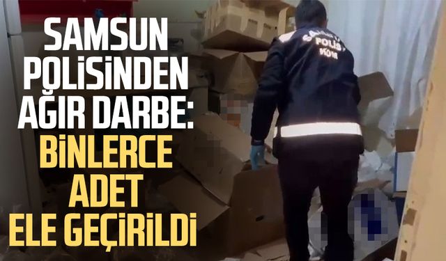 Samsun'da dev kaçak tütün operasyonu!