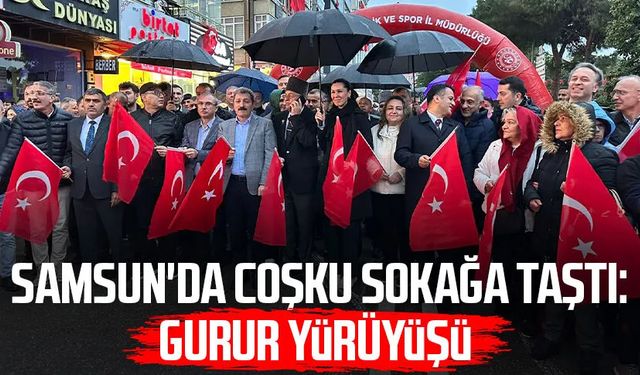 Samsun'da coşku sokağa taştı: Gurur yürüyüşü