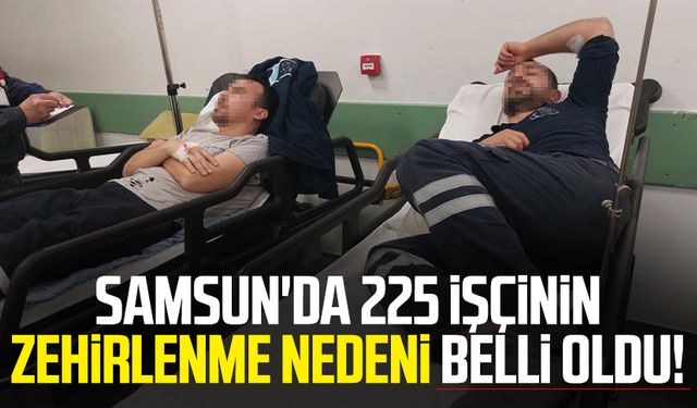 Samsun'da 225 işçinin zehirlenme nedeni belli oldu!
