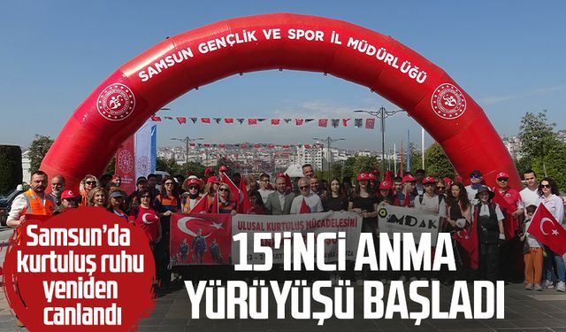 Samsun’da kurtuluş ruhu yeniden canlandı: 15'inci anma yürüyüşü başladı