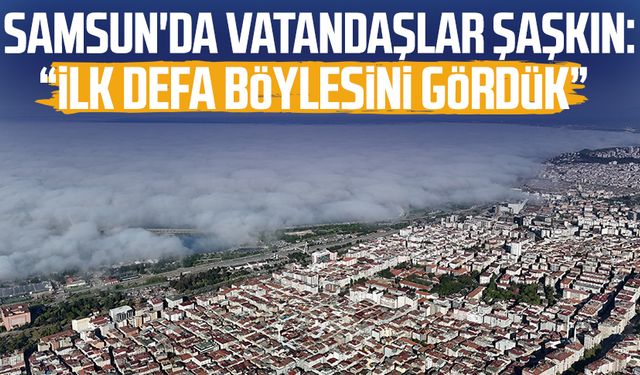 Samsun'da vatandaşlar şaşkın: "İlk defa böylesini gördük"
