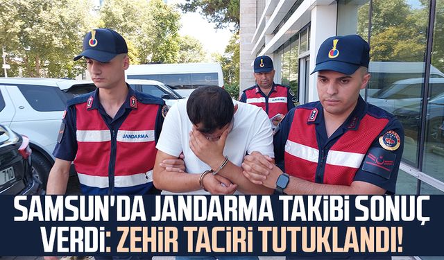 Samsun'da jandarma takibi sonuç verdi: Zehir taciri tutuklandı!