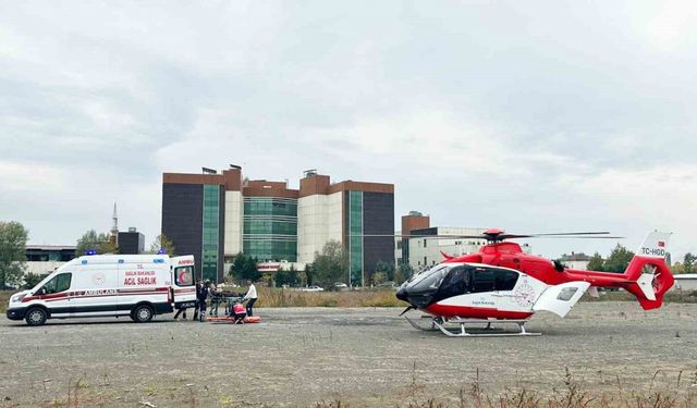 Ambulans helikopter kalp pili ihtiyacı olan hastaya umut oldu