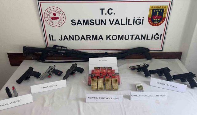 Samsun’da jandarmadan silah ve uyuşturucu operasyonu