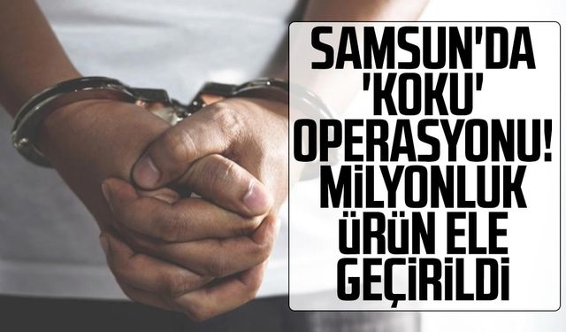 Samsun'da 'koku' operasyonu! Milyonluk ürün ele geçirildi