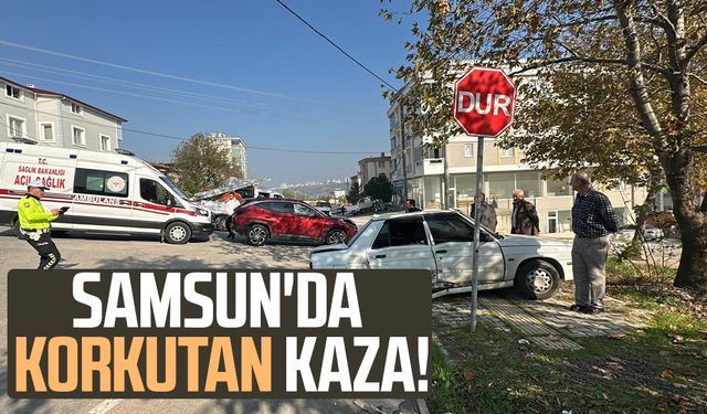 Samsun'da korkutan kaza: 2'si çocuk, 4 yaralı