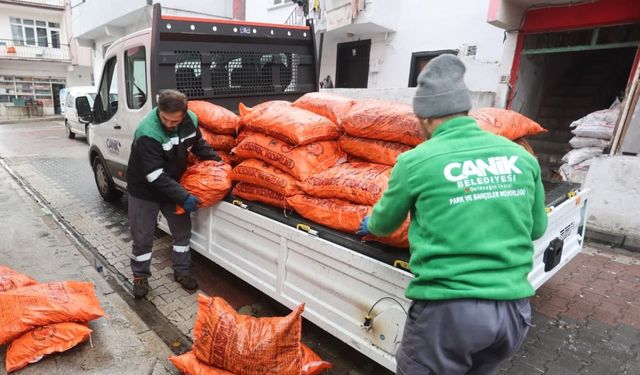 Canik Belediyesi’nden yakacak desteği