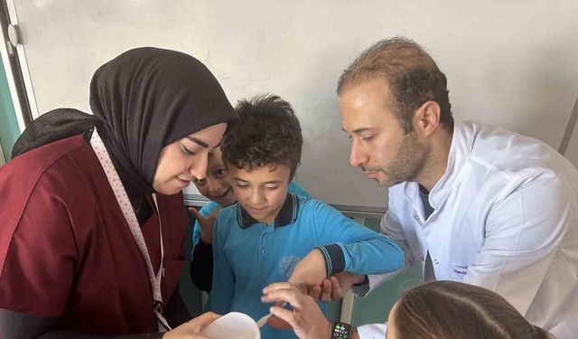 OMÜ’den minik kalplere sağlık dokunuşu