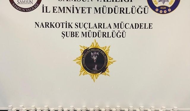 Samsun’da uyuşturucu operasyonu: 3 bin 920 adet sentetik ecza hap ele geçirildi