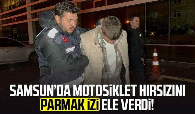 Çaldığı motosikleti tarlaya attı, parmak izinden yakalandı