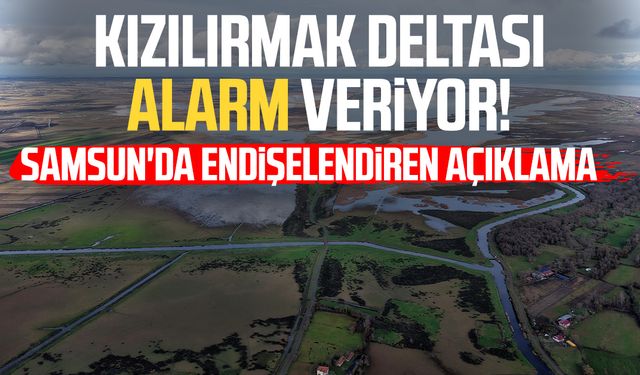 Kızılırmak Deltası alarm veriyor! Samsun'da endişelendiren açıklama
