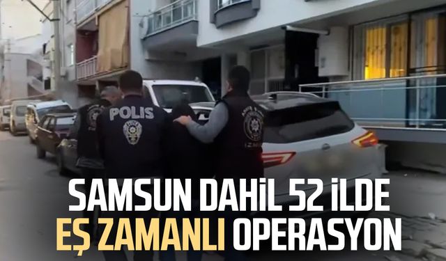 Tefecilere Samsun dahil 52 ilde eş zamanlı operasyon: 179 gözaltı