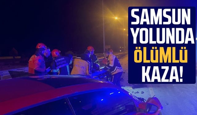 Çorum - Samsun yolunda ölümlü kaza: Yaşar Kağan Akgül hayatını kaybetti