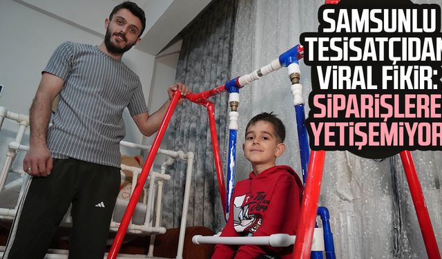 Samsunlu tesisatçıdan viral fikir: Siparişlere yetişemiyor