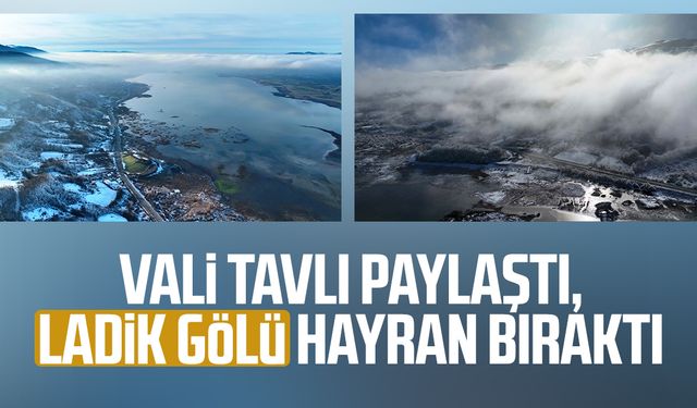 Vali Tavlı paylaştı, Ladik Gölü hayran bıraktı
