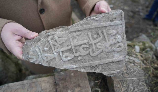 Samsun'da mezarlığın altından tarih çıkıyor: Samsun yazılı mezar kitabesi, yeni tarihi mezarlar