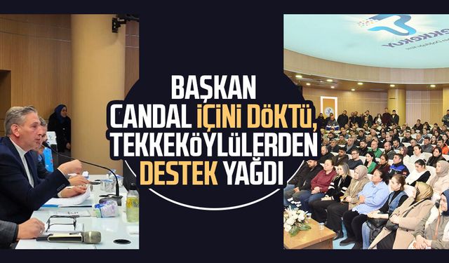 Başkan Mustafa Candal içini döktü, Tekkeköylülerden destek yağdı