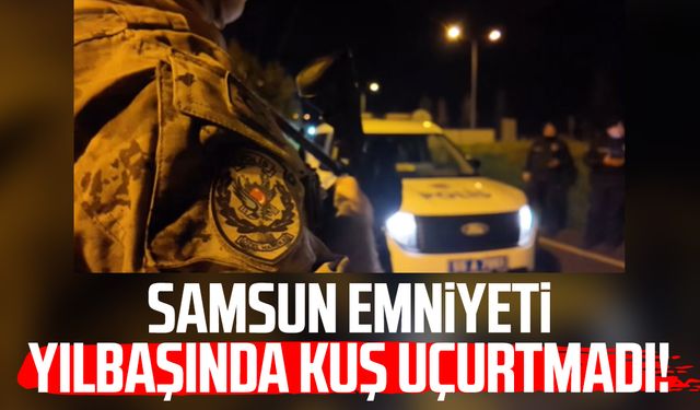 Samsun Emniyeti yılbaşında kuş uçurtmadı!
