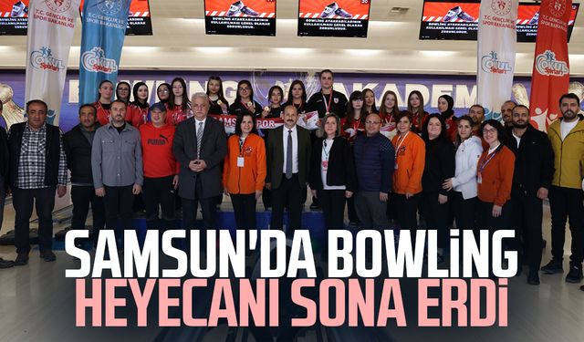 Samsun'da bowling heyecanı sona erdi