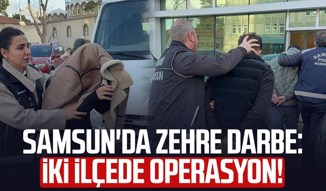 Samsun'da uyuşturucu operasyonu: 3 gözaltı