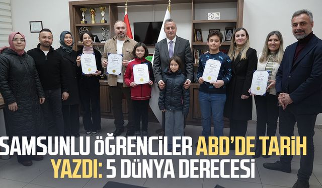 Türk öğrencilerden küresel sanat başarısı: Samsunlu öğrenciler ABD'de 5 dünya derecesi kazandı