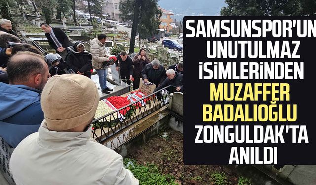 Samsunspor'un unutulmaz isimlerinden Muzaffer Badalıoğlu Zonguldak'ta anıldı