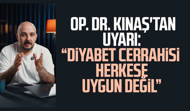Samsun'da Op. Dr. Volkan Kınaş'tan uyarı: Diyabet cerrahisi herkese uygun değil