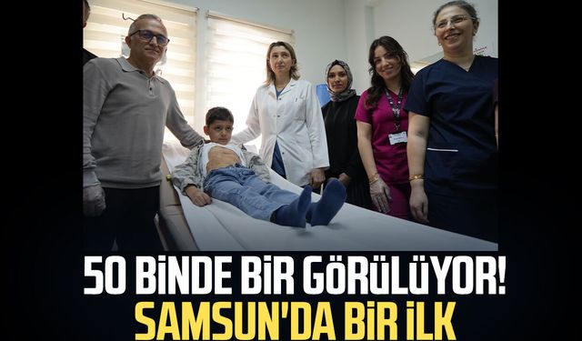 Çocuklarda nadir görülen diyafram fıtığı Samsun'da ilk kez tedavi edildi