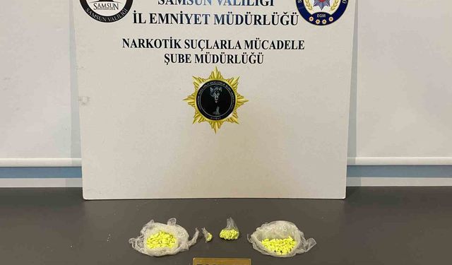 Samsun'da 208 adet uyuşturucu hap ele geçirildi