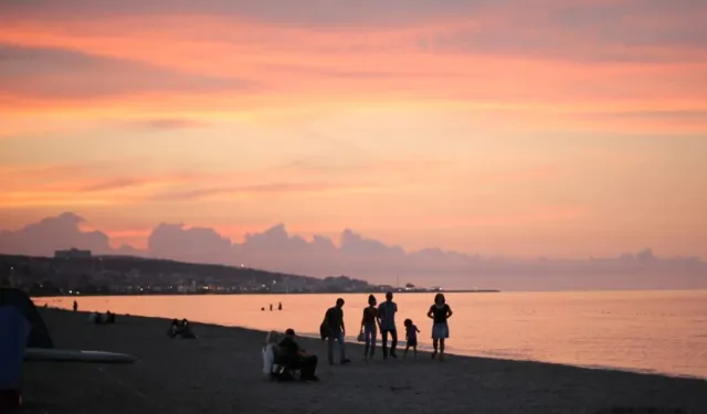 Samsun’da Gün Batımının Renkli Anları