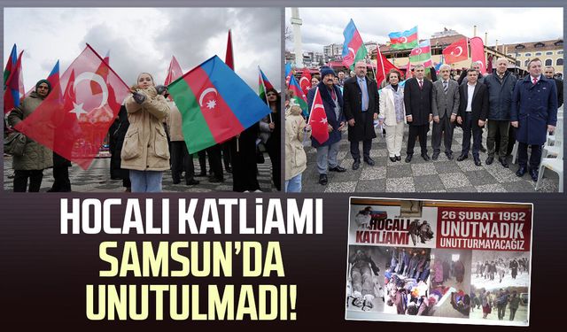613 Türk'ün katledildiği Hocalı Katliamı, Samsun'da anıldı