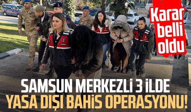 Samsun merkezli yasa dışı bahis operasyonunda 12 kişi tutuklandı